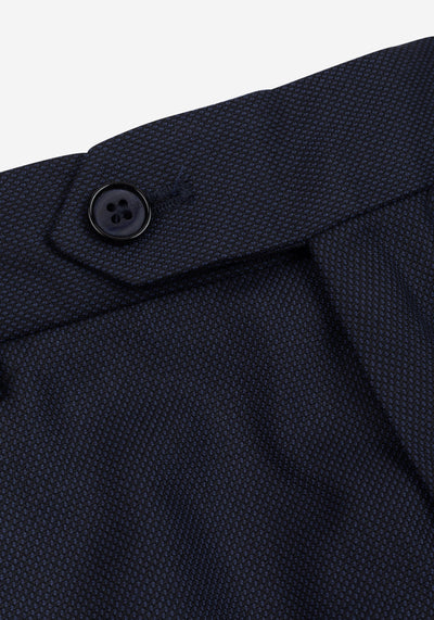 Steel Navy Dotted Suit