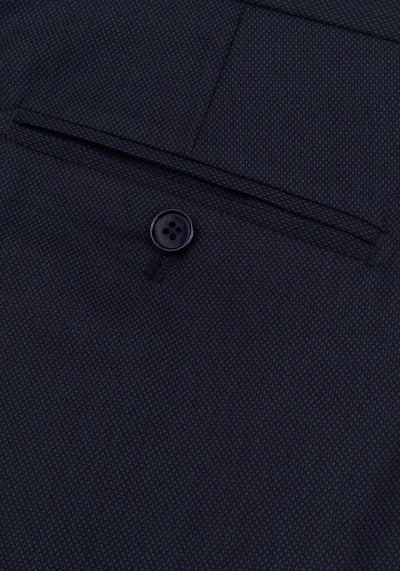 Steel Navy Dotted Suit