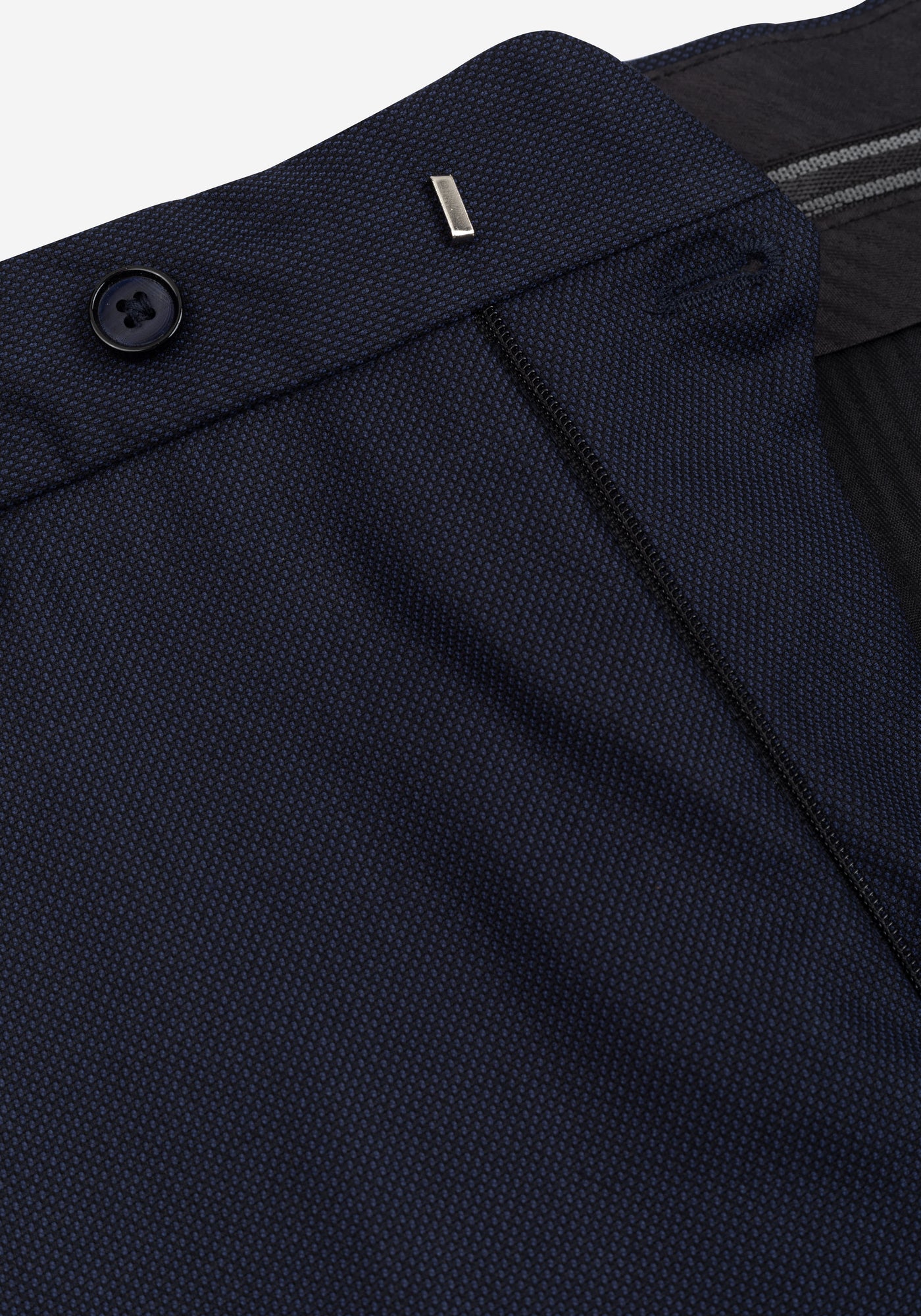 Steel Navy Dotted Suit