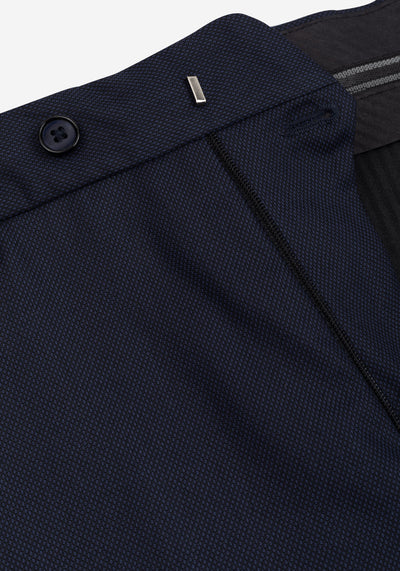 Steel Navy Dotted Suit