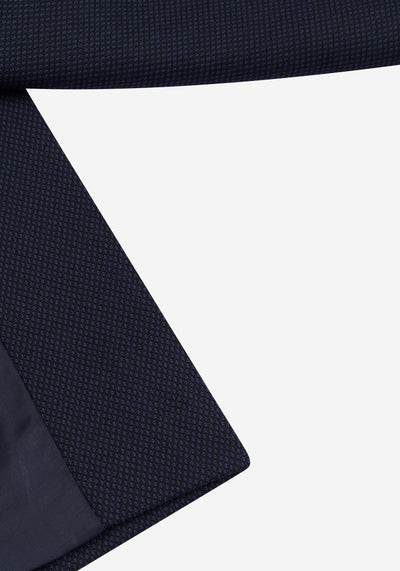 Steel Navy Dotted Suit