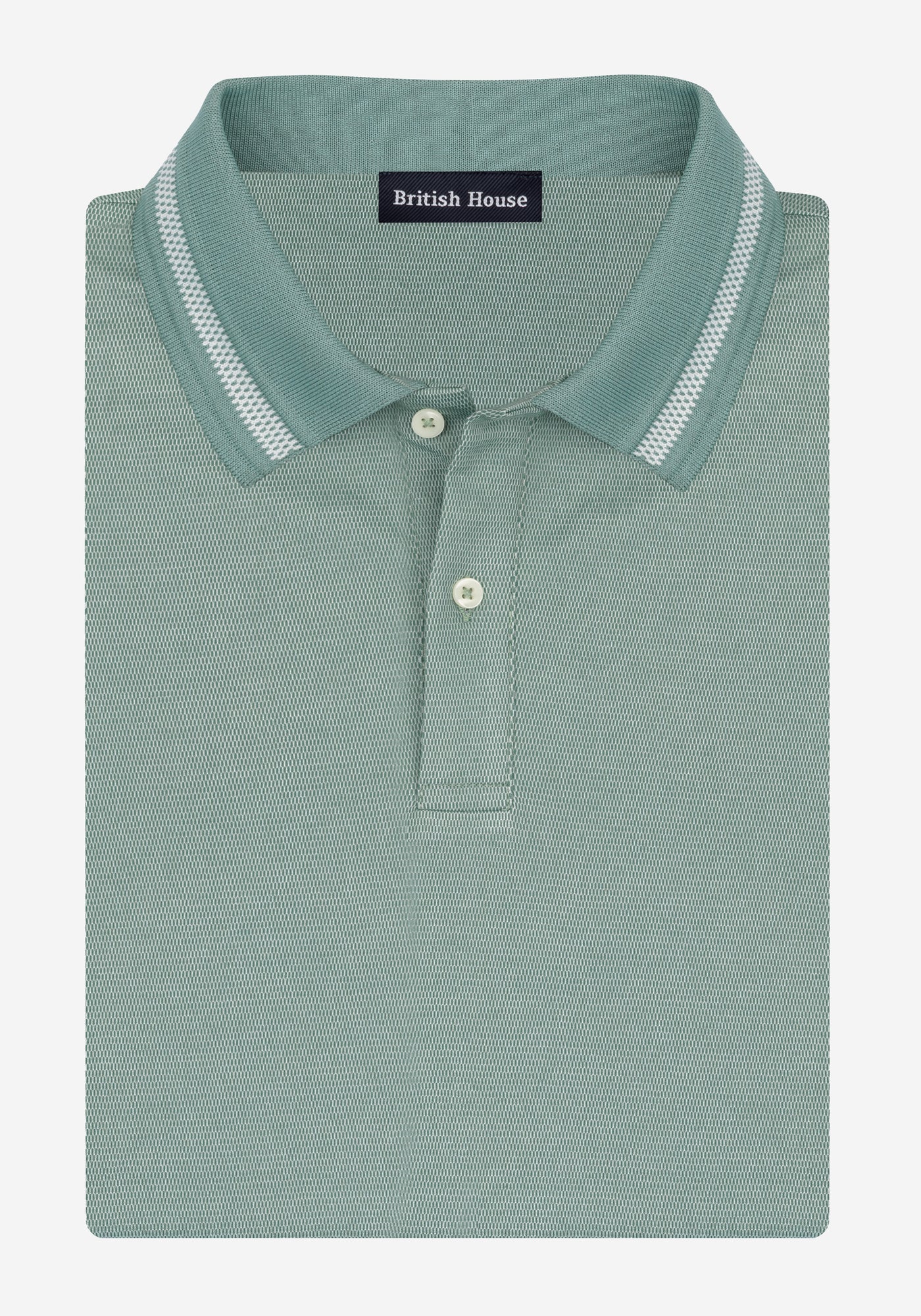 Polar Green Cotton Polo Shirt
