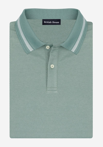 Polar Green Cotton Polo Shirt