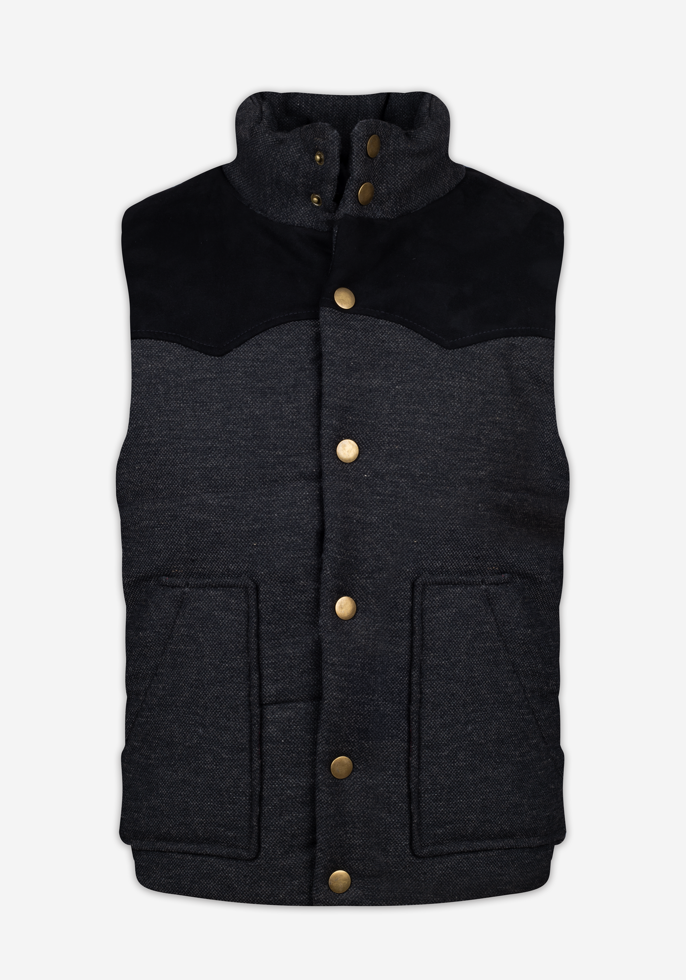 Fog Black Down Vest