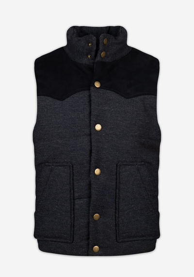 Fog Black Down Vest