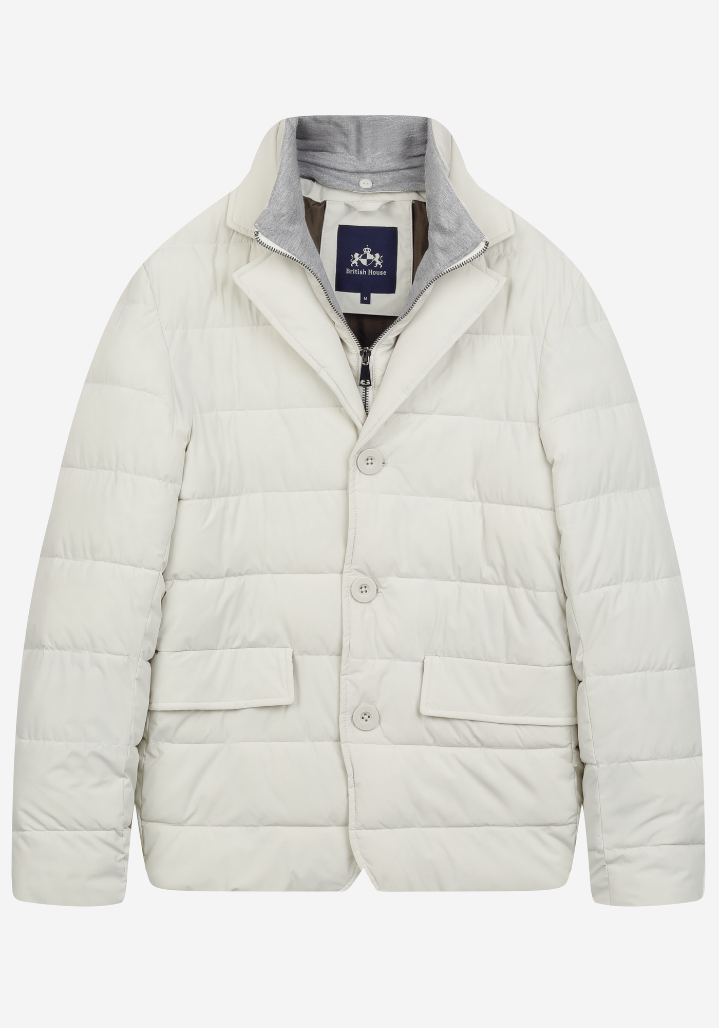 Fog White Padded Polyamide Jacket