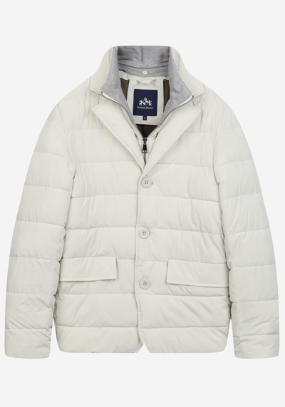 Fog White Padded Polyamide Jacket