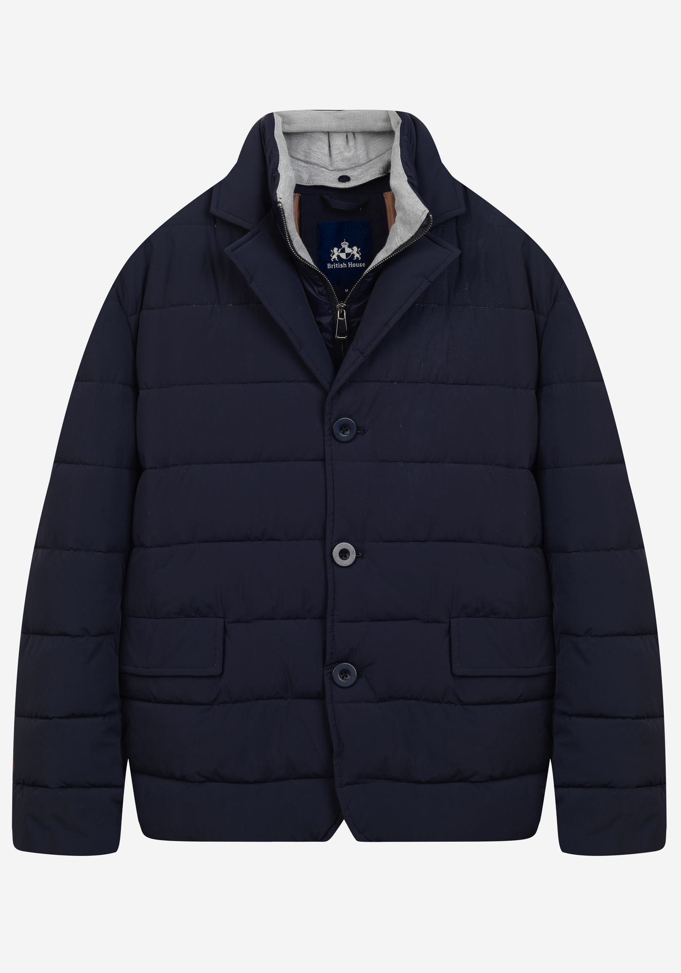 Vale Navy Padded Polyamide Jacket