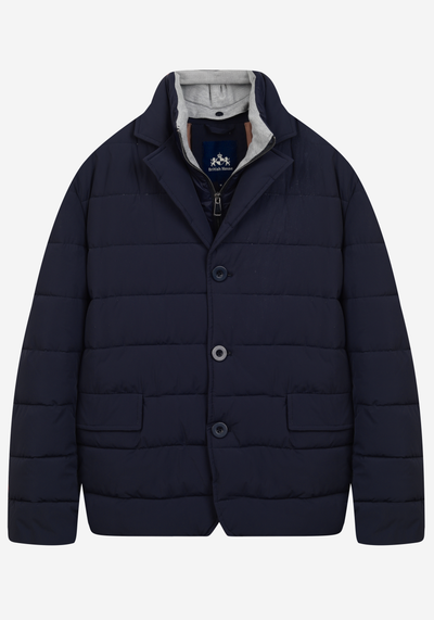 Vale Navy Padded Polyamide Jacket