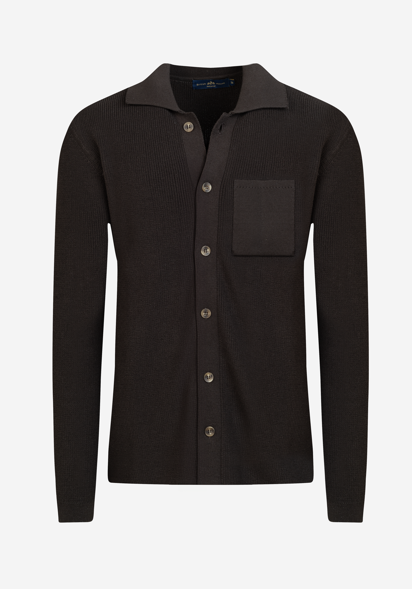 Burnt Truffle Heavy Knitted Cardigan
