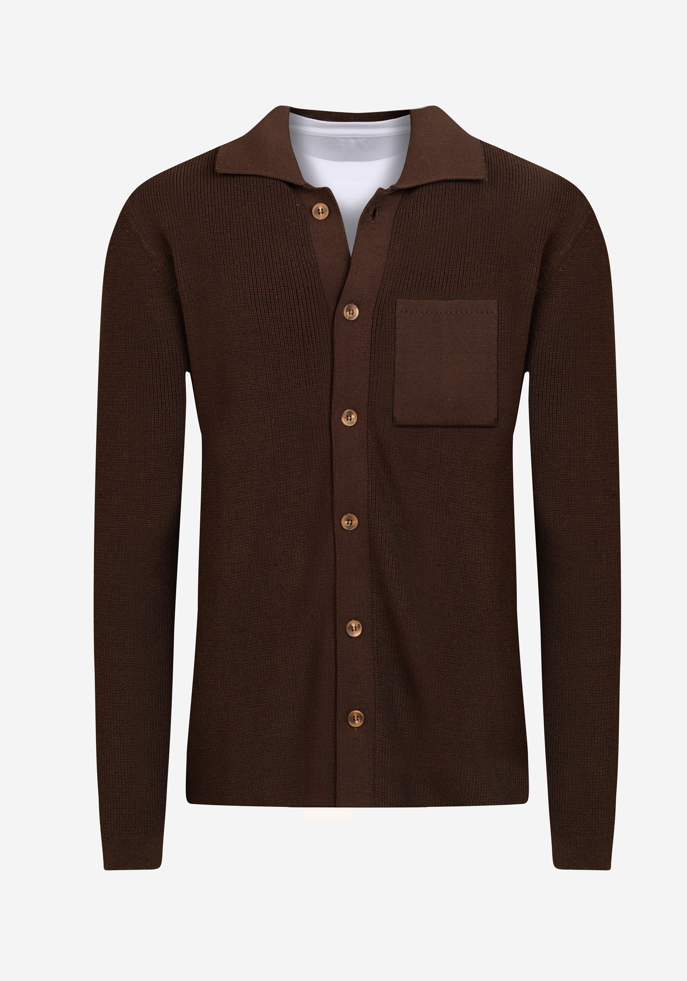 Espresso Brown Heavy Knitted Cardigan