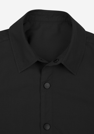 Matte Black Paper Touch Overshirt
