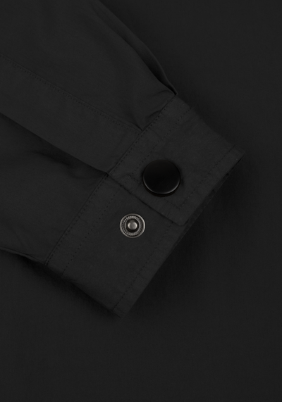 Matte Black Paper Touch Overshirt