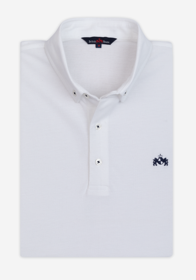 Coconut White Cotton Polo Shirt