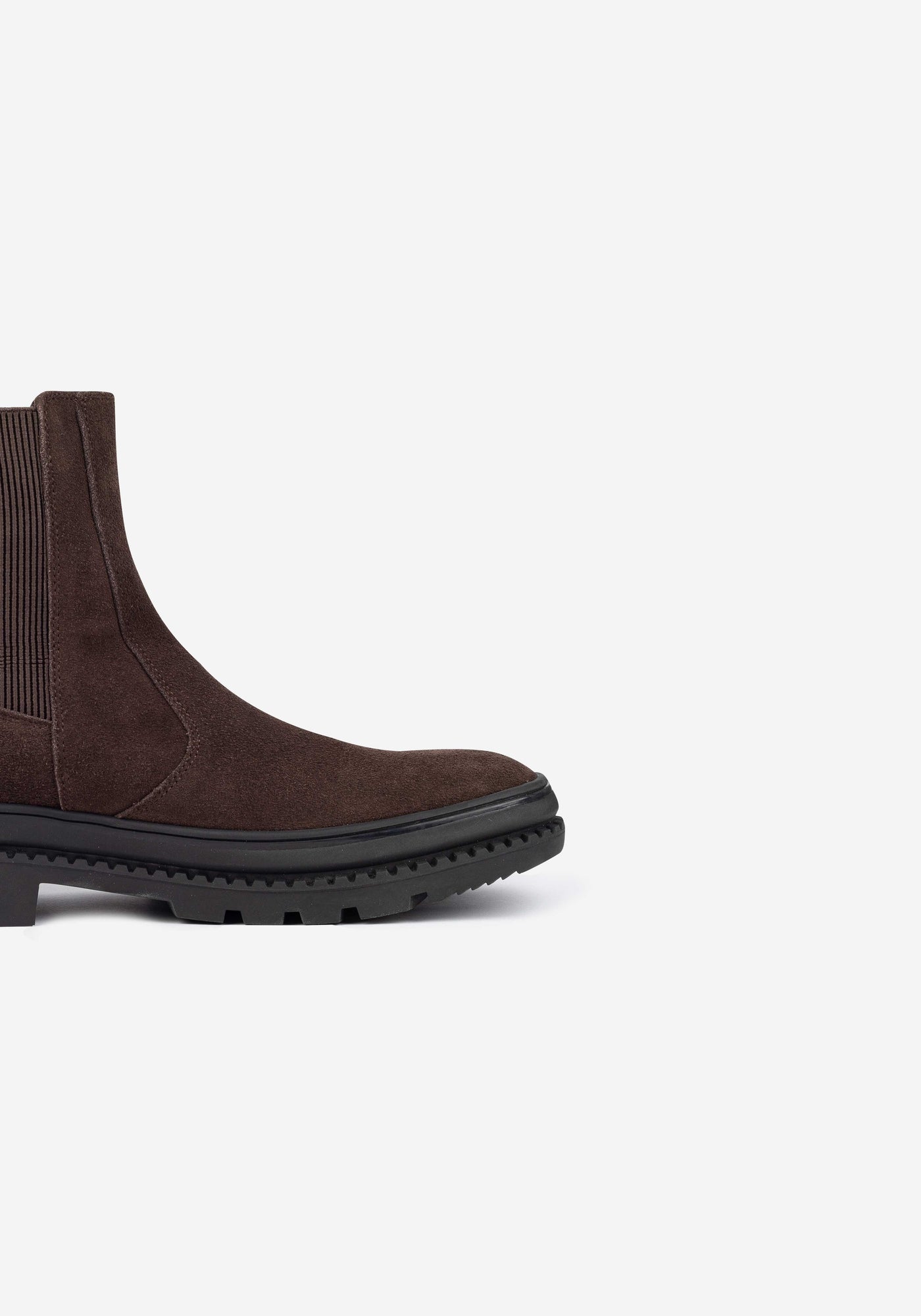Dull Brown Suede Chelsea Boot