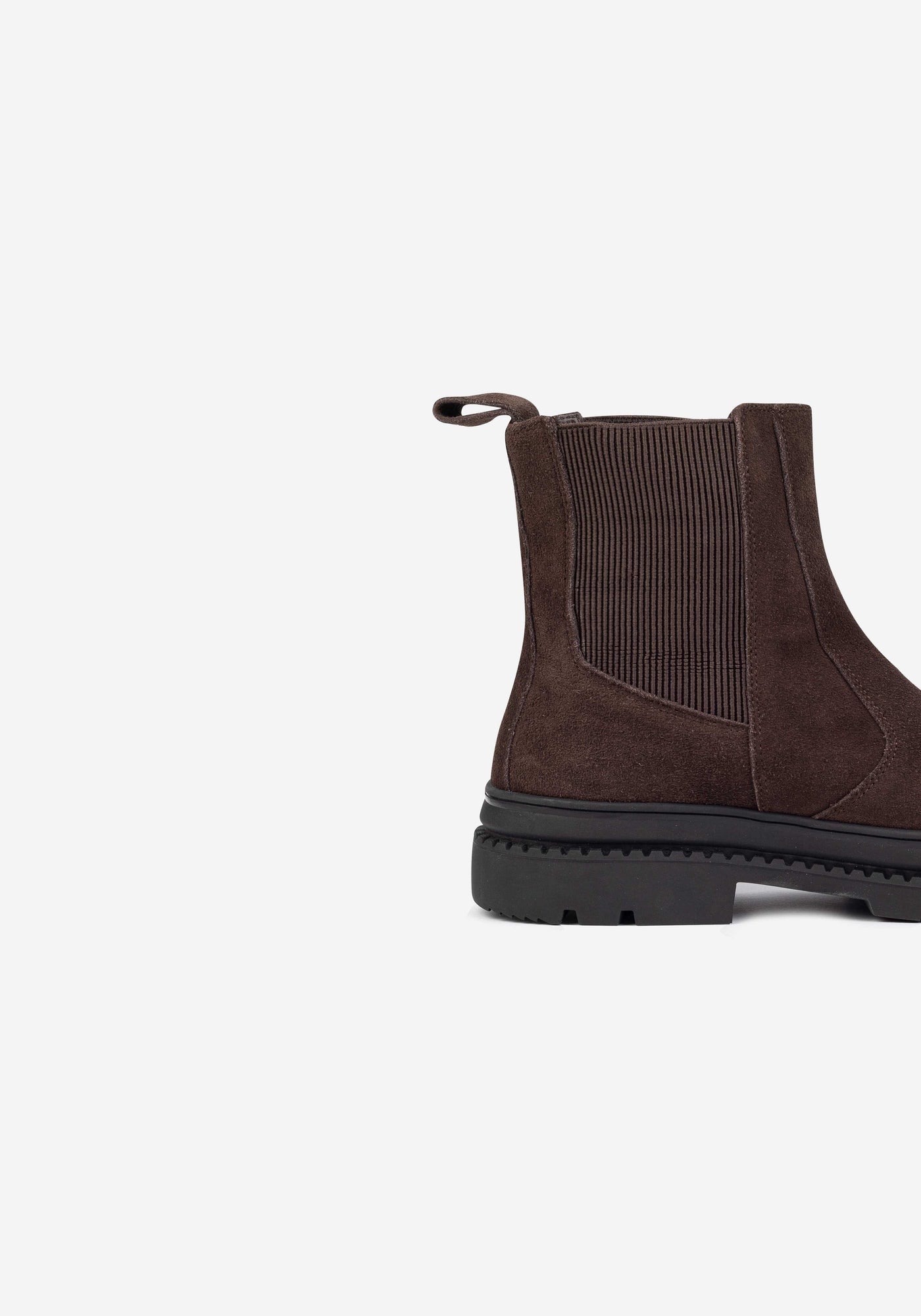Dull Brown Suede Chelsea Boot