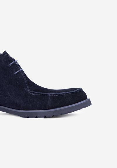 Dim Navy Suede Ankle Boot