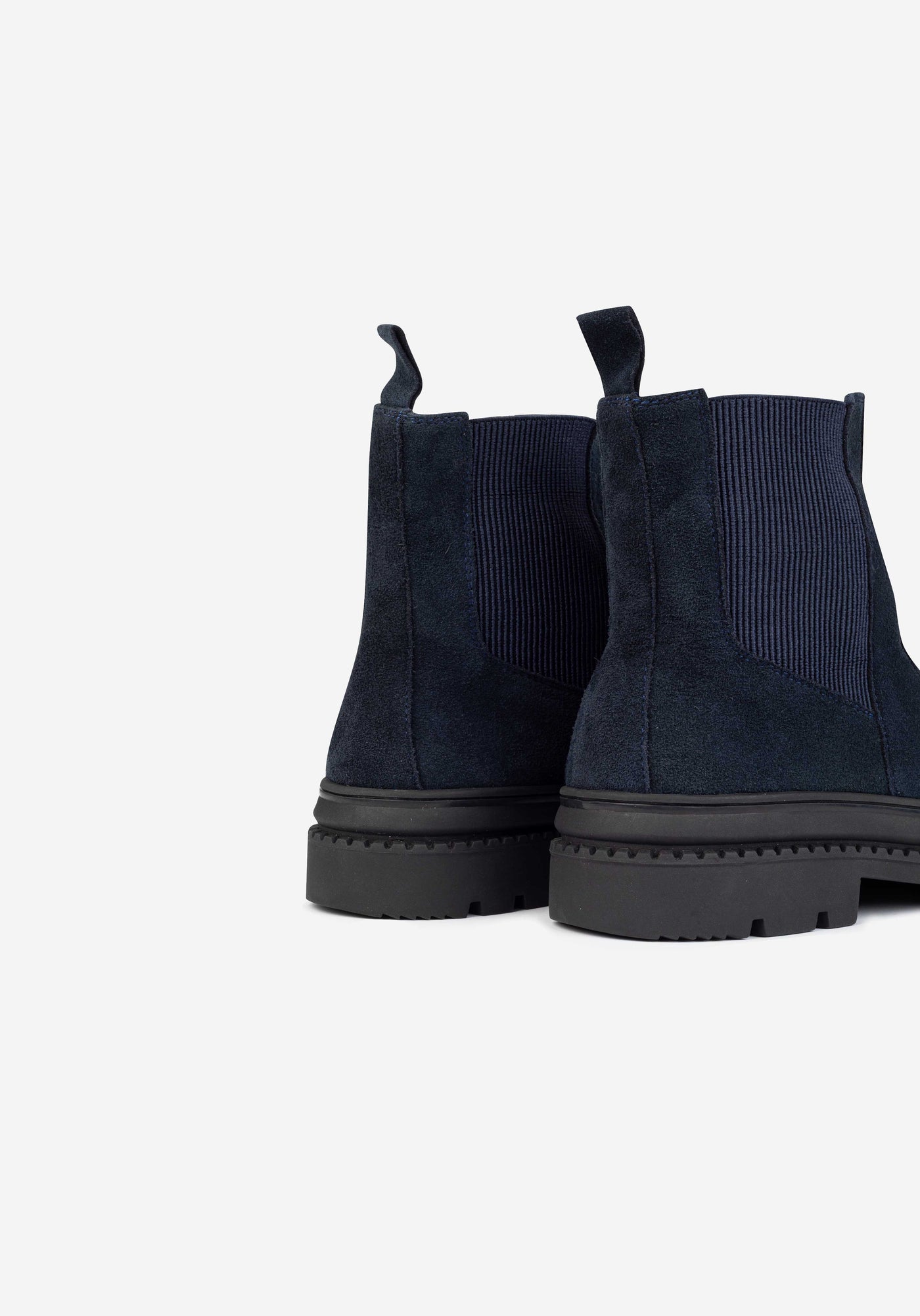 Midnight Blue Suede Chelsea Boot