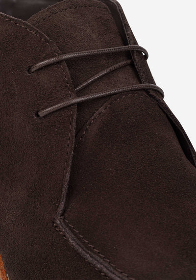 Deep Brown Suede Ankle Boot