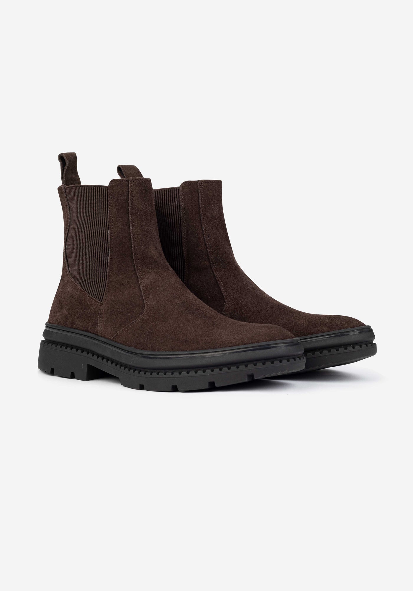Dull Brown Suede Chelsea Boot