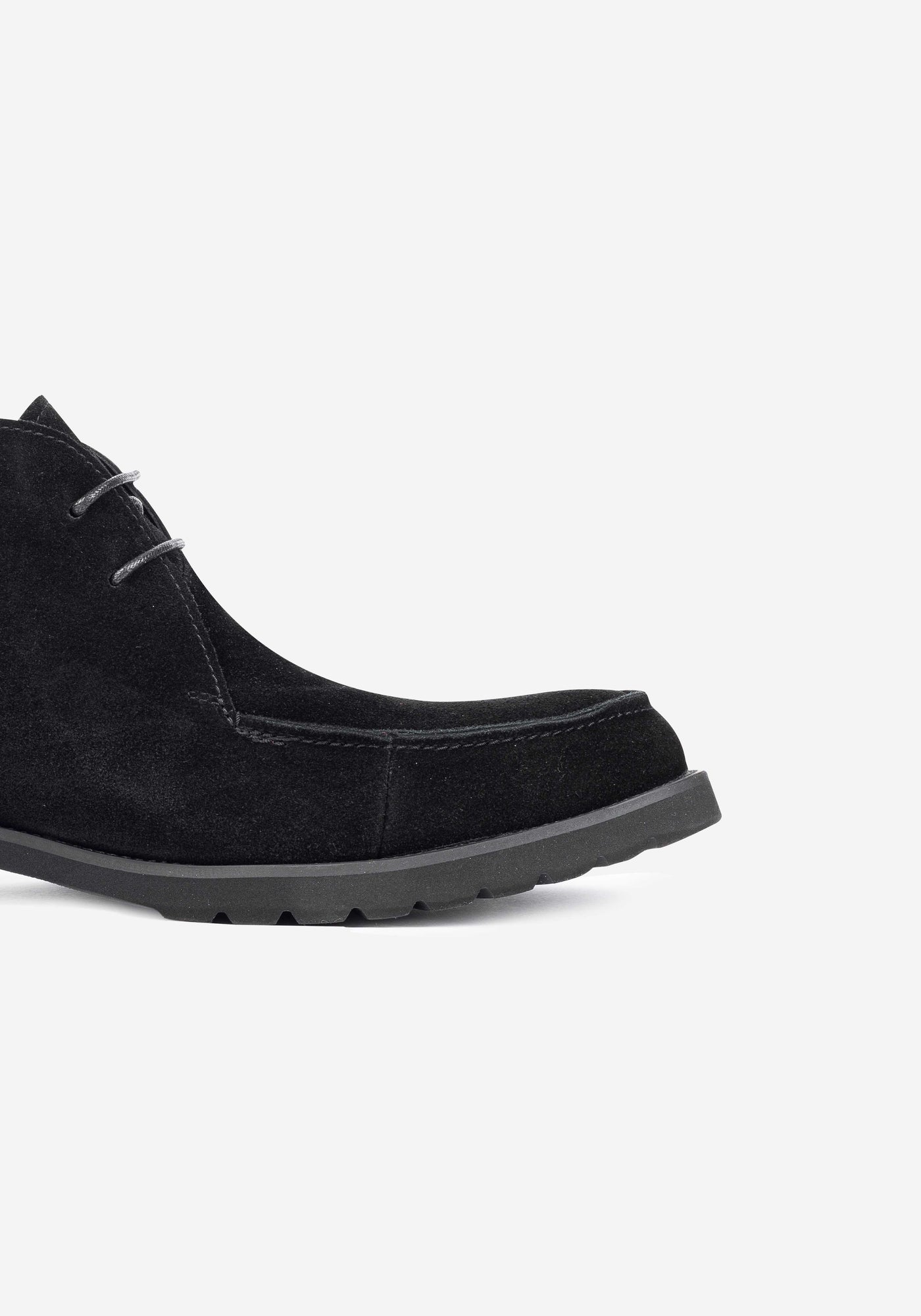 Jet Black Suede Ankle Boot