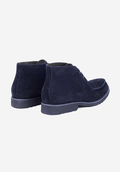 Dim Navy Suede Ankle Boot