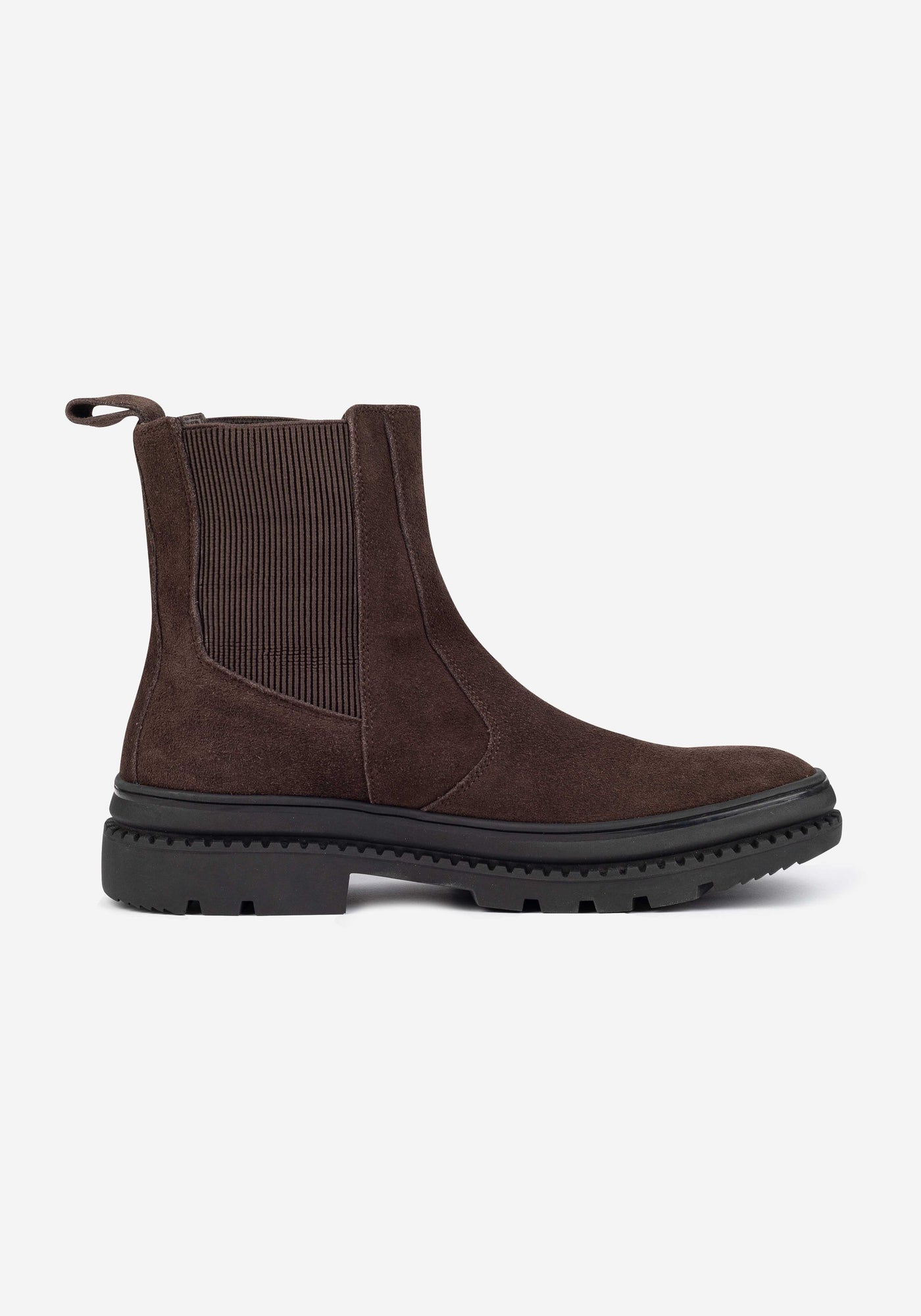 Dull Brown Suede Chelsea Boot