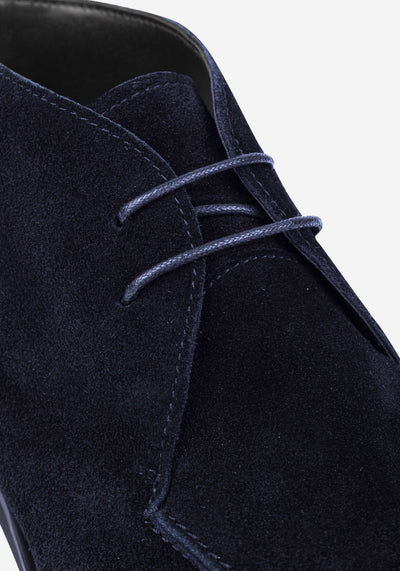Dim Navy Suede Ankle Boot