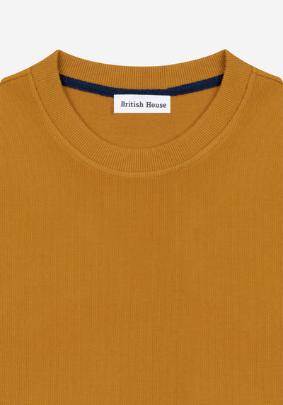 Amber Orange Cotton Sweatshirt