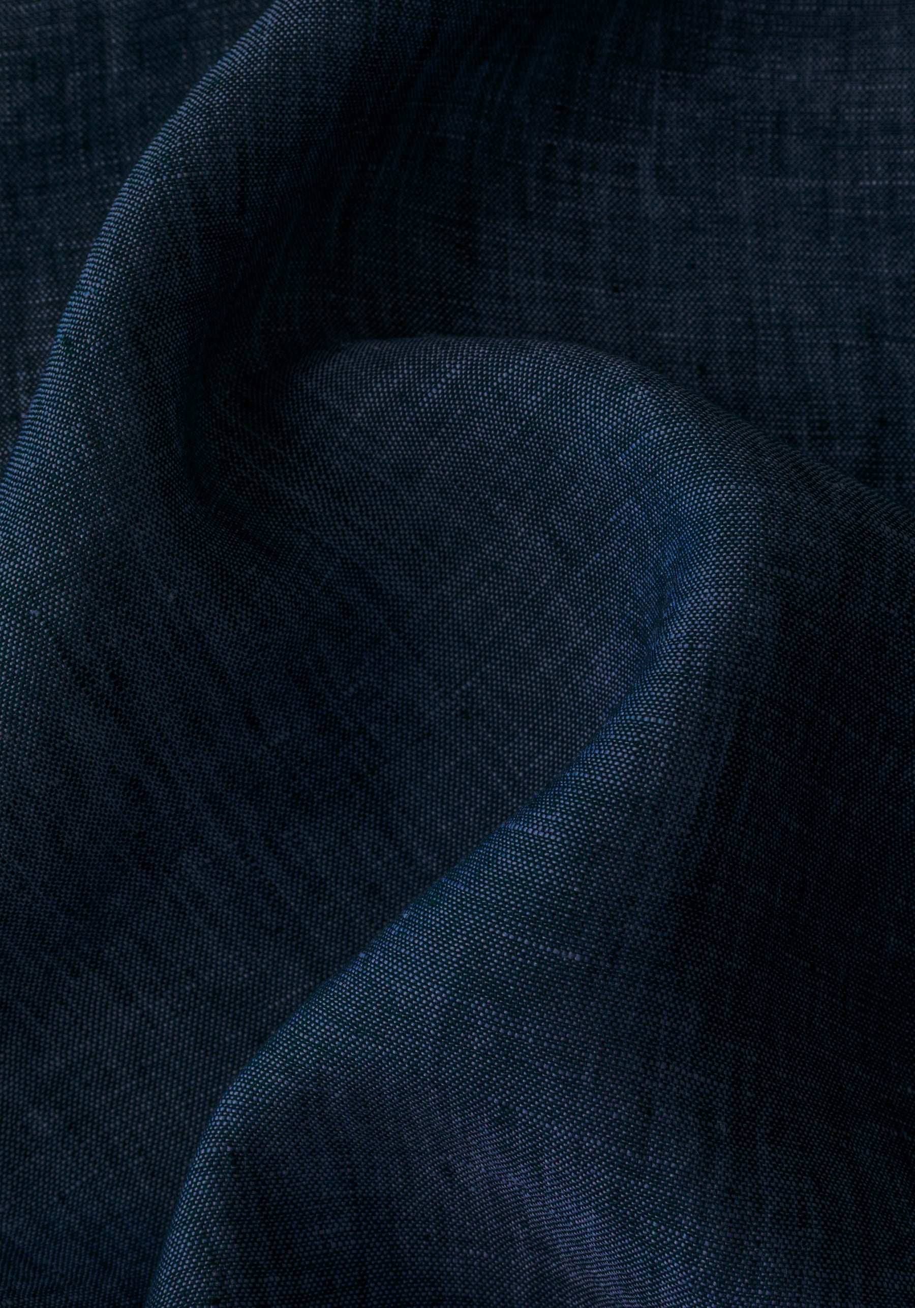 Atlantic Navy Belgian Linen Shirt