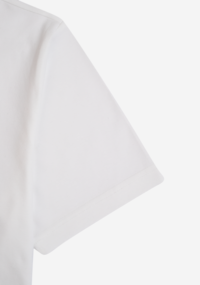 Vanilla White Cotton Undershirt - Short Sleeve