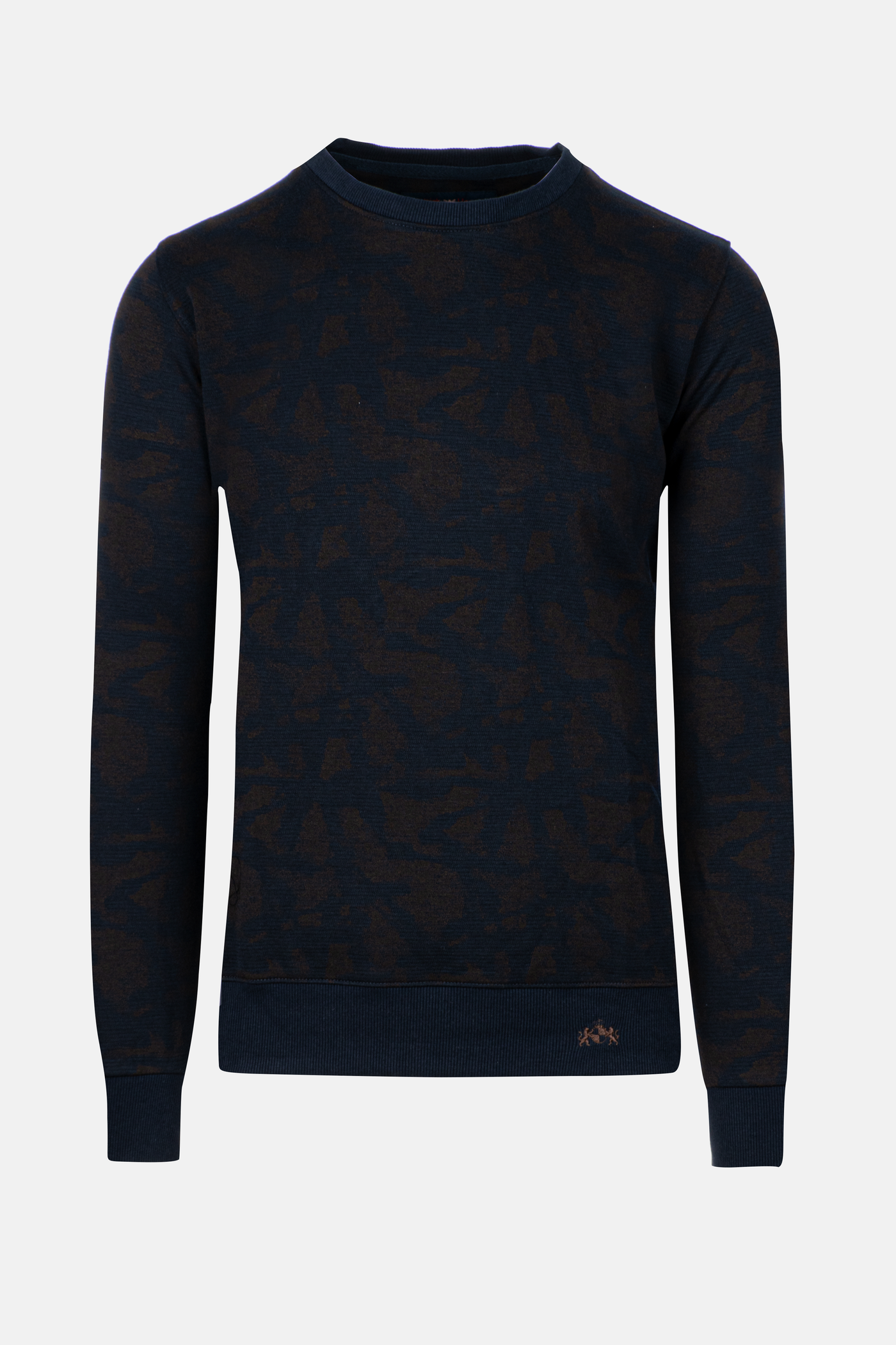 Navy Brown Cotton Sweatshirt