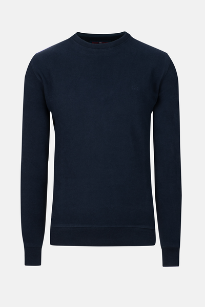 Midnight Blue Cotton Sweatshirt