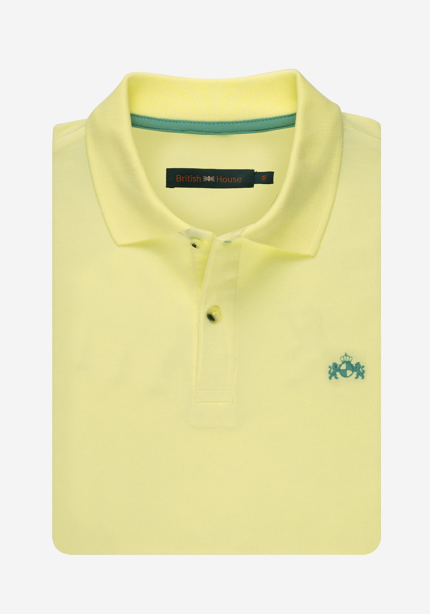 Yellow Cotton Lycra Polo Shirt