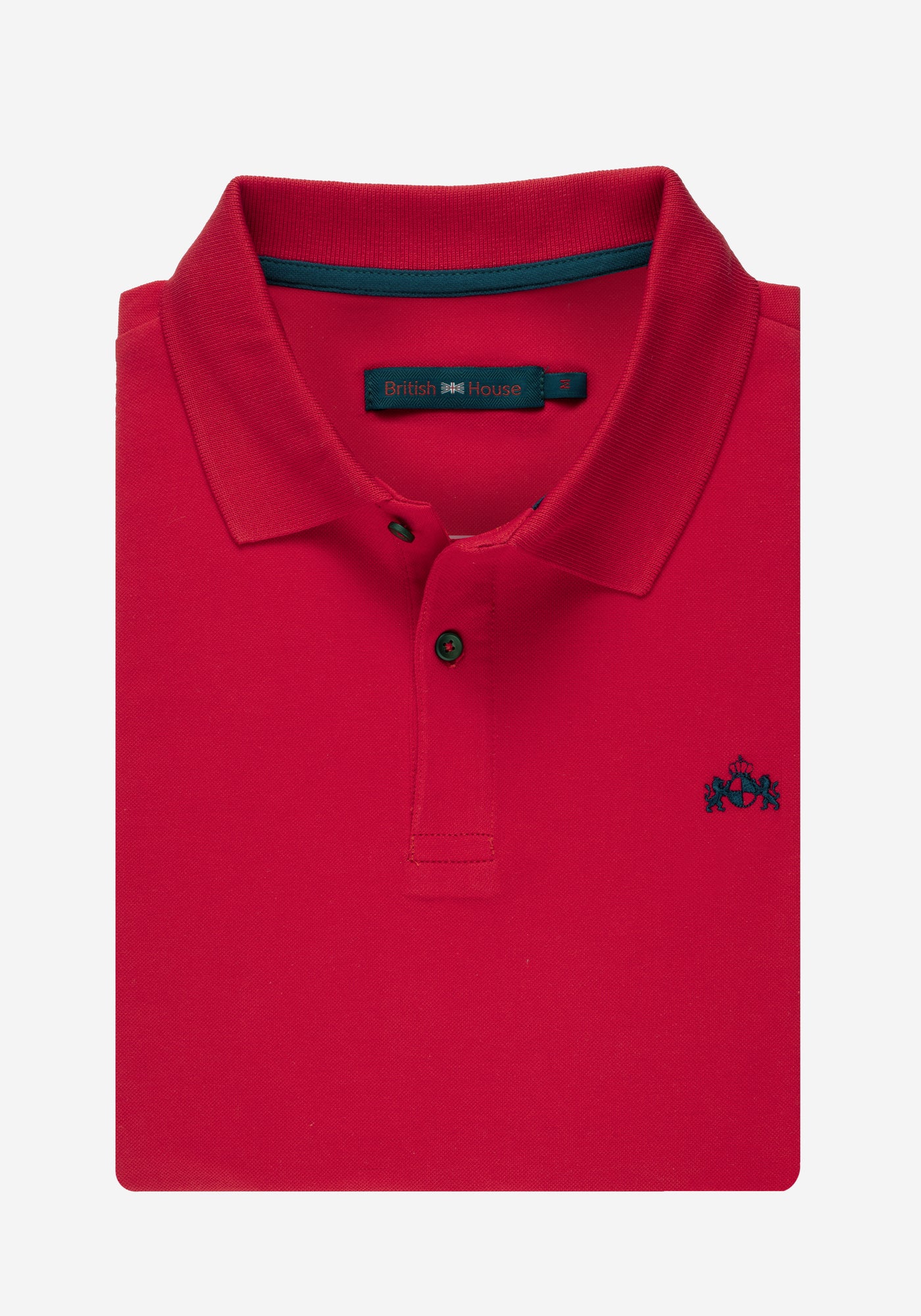 Cardinal Red Cotton Lycra Polo Shirt