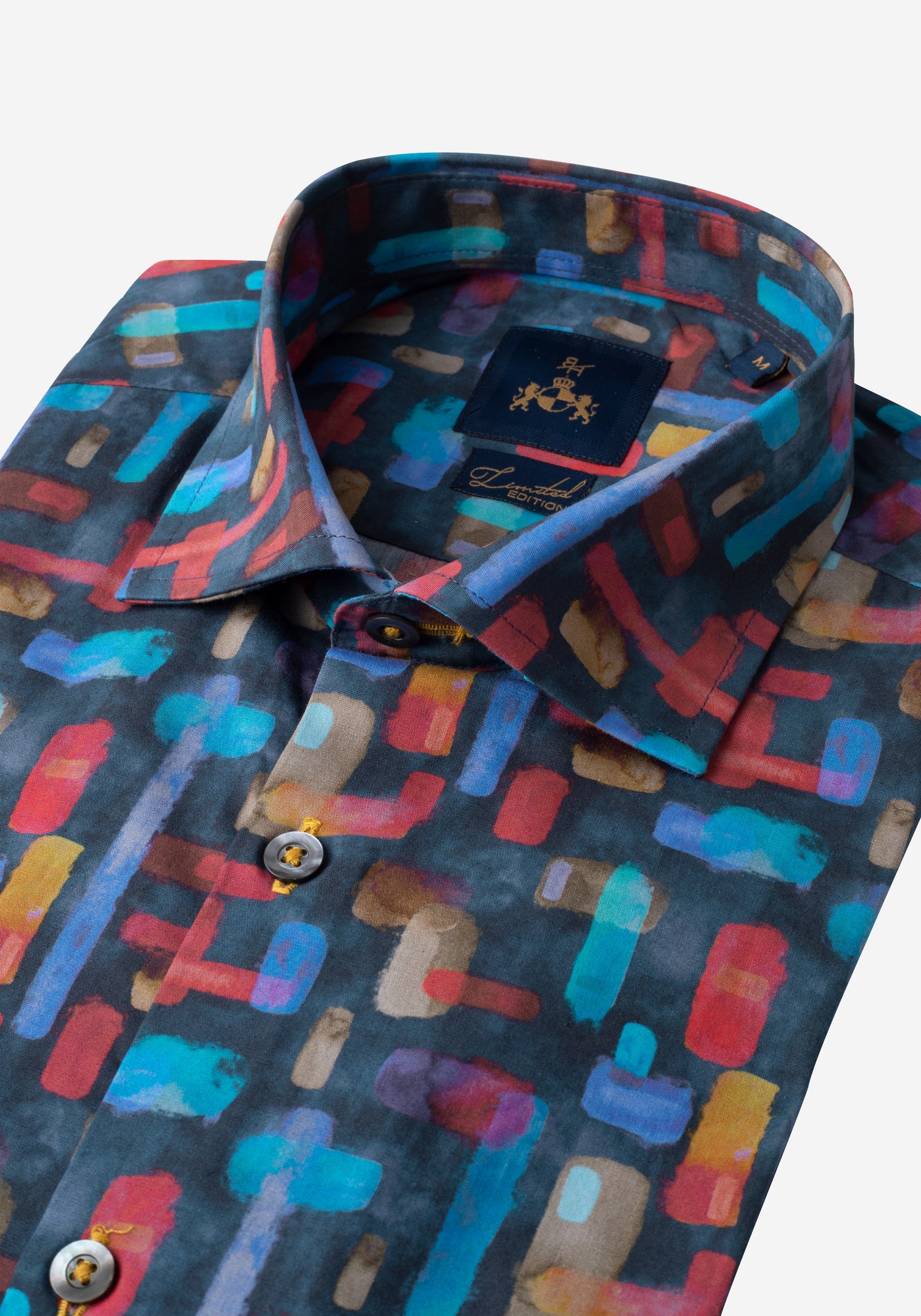 Colorful Patterned Poplin Shirt - Limited Edition