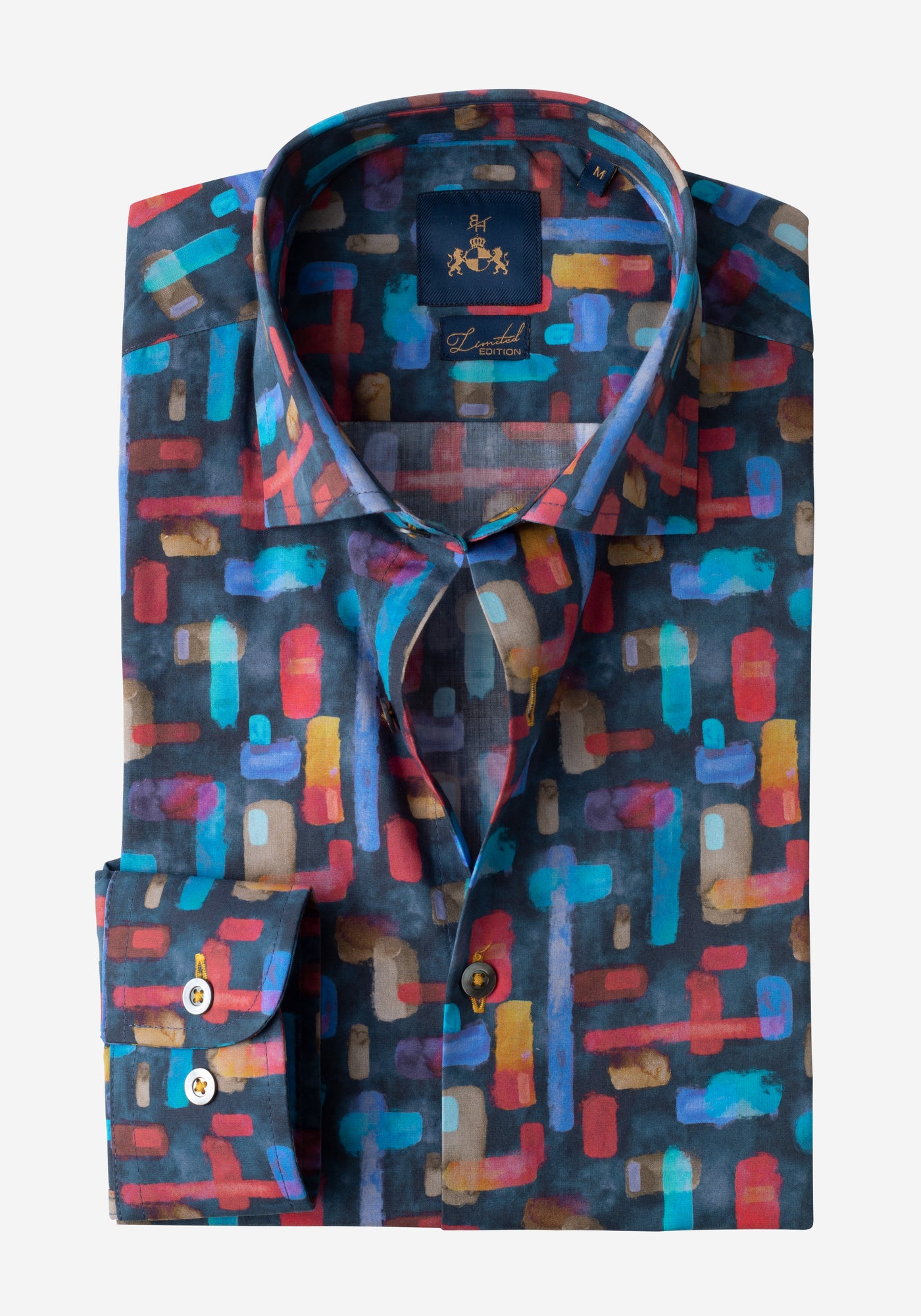 Colorful Patterned Poplin Shirt - Limited Edition