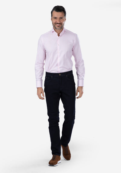 Rose Checked Supima Cotton Shirt