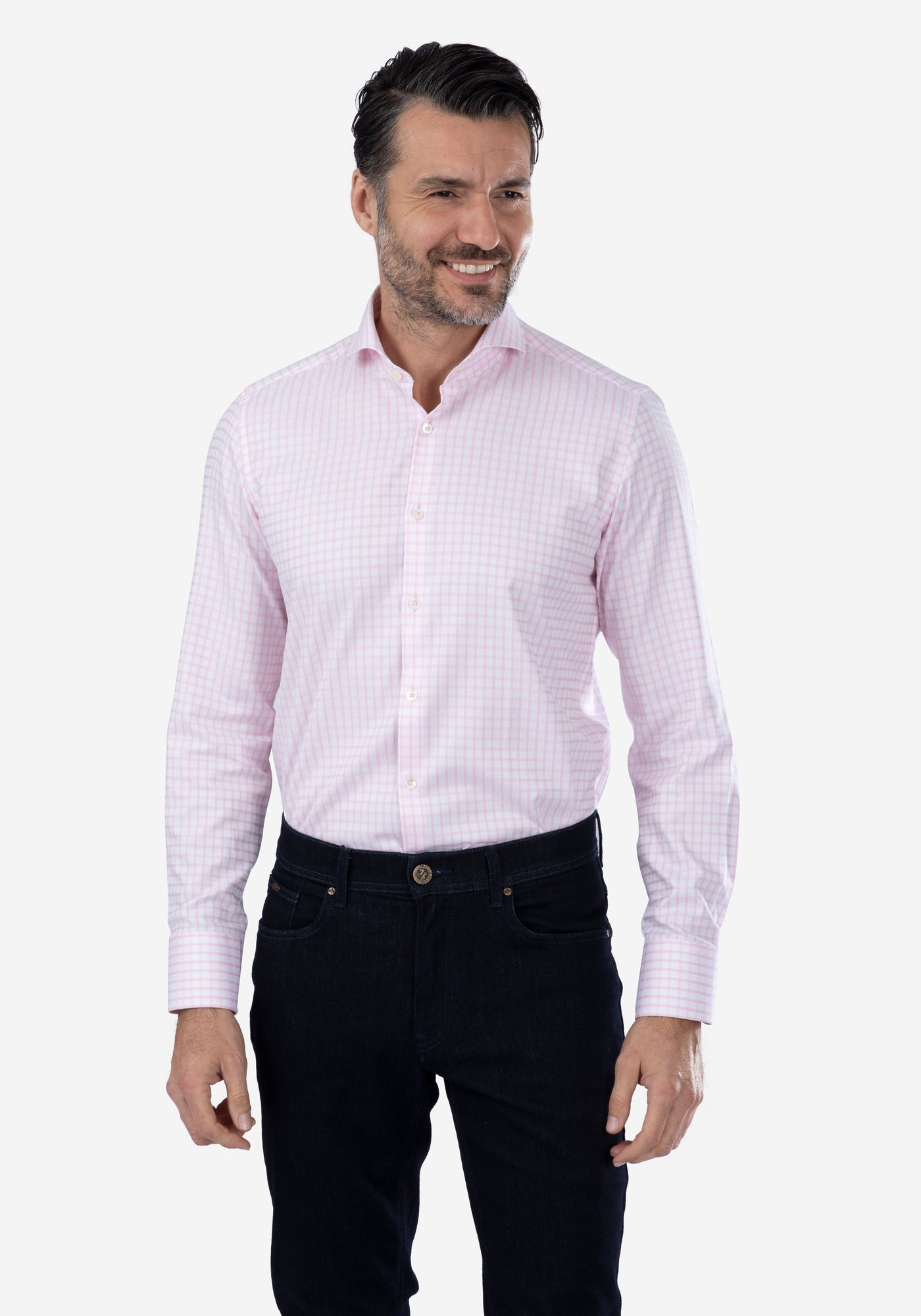 Rose Checked Supima Cotton Shirt
