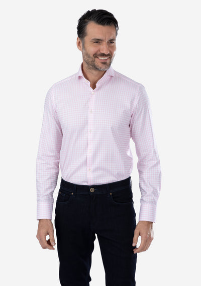 Rose Checked Supima Cotton Shirt