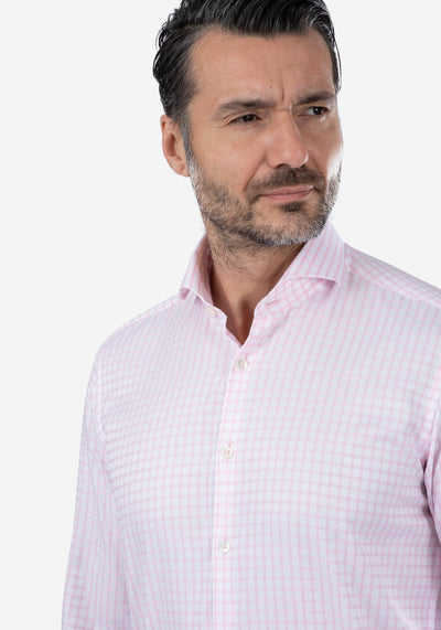 Rose Checked Supima Cotton Shirt