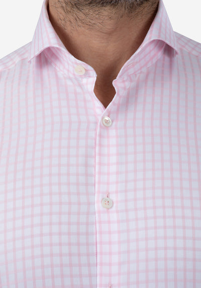 Rose Checked Supima Cotton Shirt