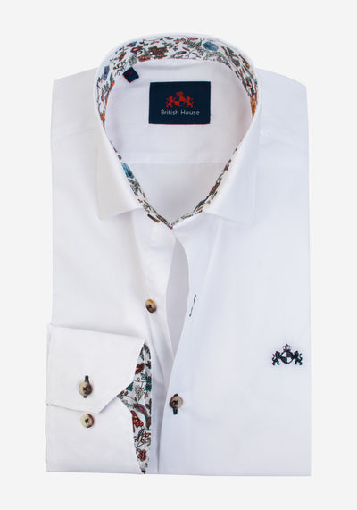 White Poplin Liquid Ammonia Shirt