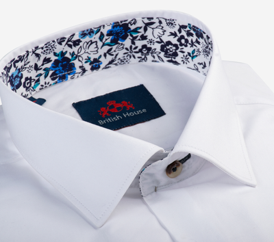 Anti-Wrinkle White Poplin Shirt