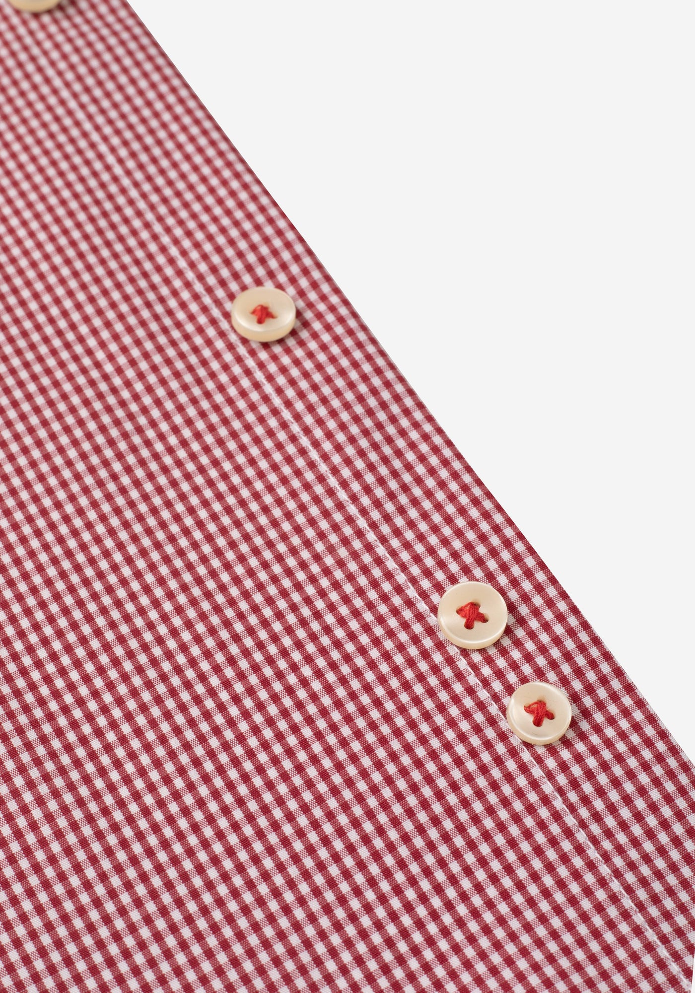 Red Checked Cotton Lycra Shirt