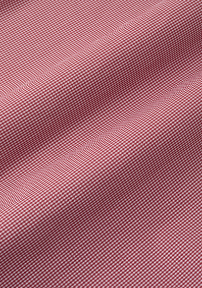 Red Checked Cotton Lycra Shirt