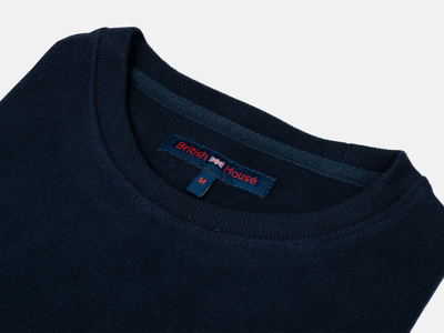 Midnight Blue Cotton Sweatshirt
