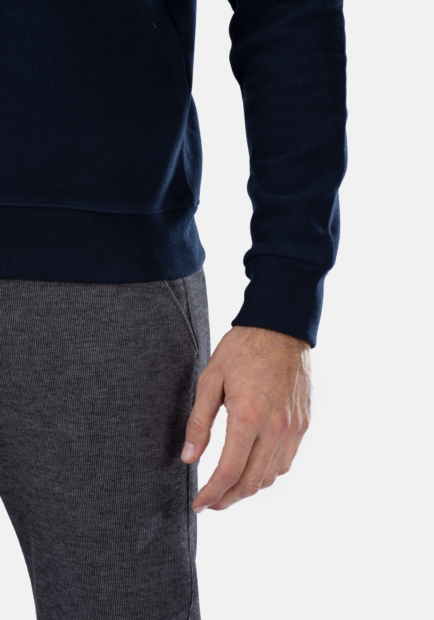 Midnight Blue Cotton Sweatshirt