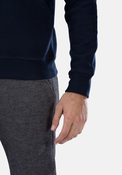 Midnight Blue Cotton Sweatshirt