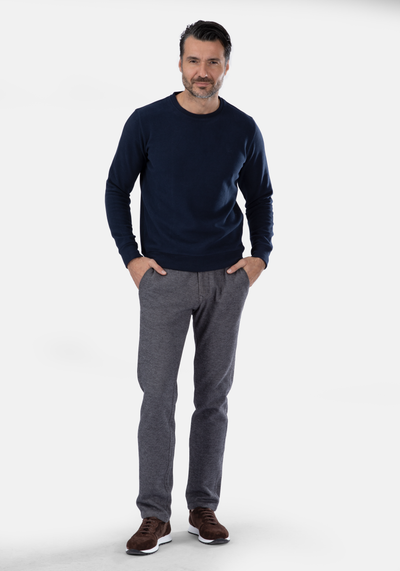 Midnight Blue Cotton Sweatshirt